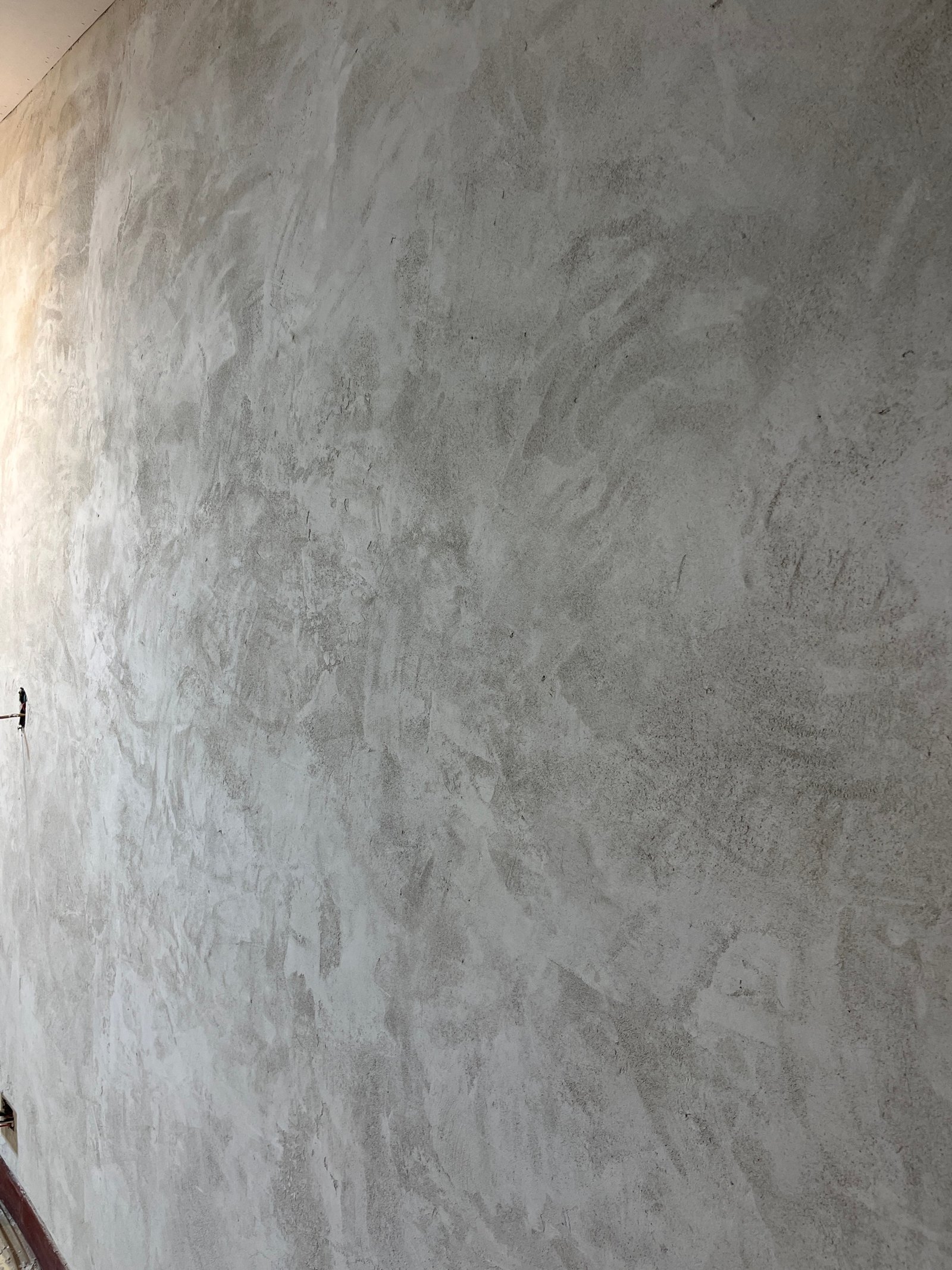 Kalkputzdecke mit Handabdrücken, gewölbt, grau-weiß, Taiwan